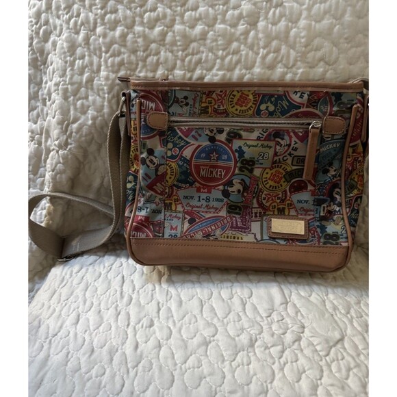 Disney Mickey Mouse Pluto Vintage Crossbody Messenger Bag
